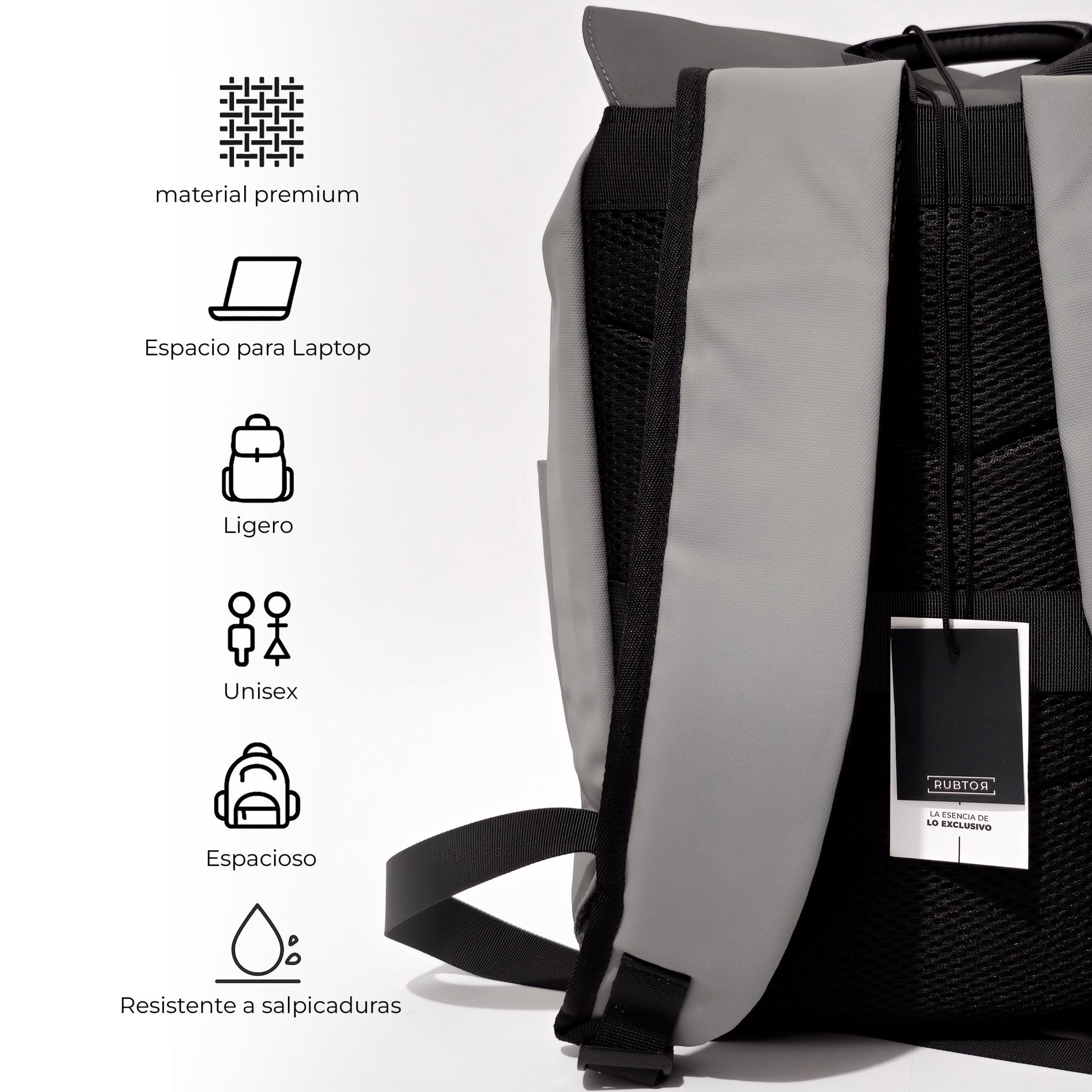 Morral Casual RUBTOR Gray Port | minimalista unisex - RUBTOR