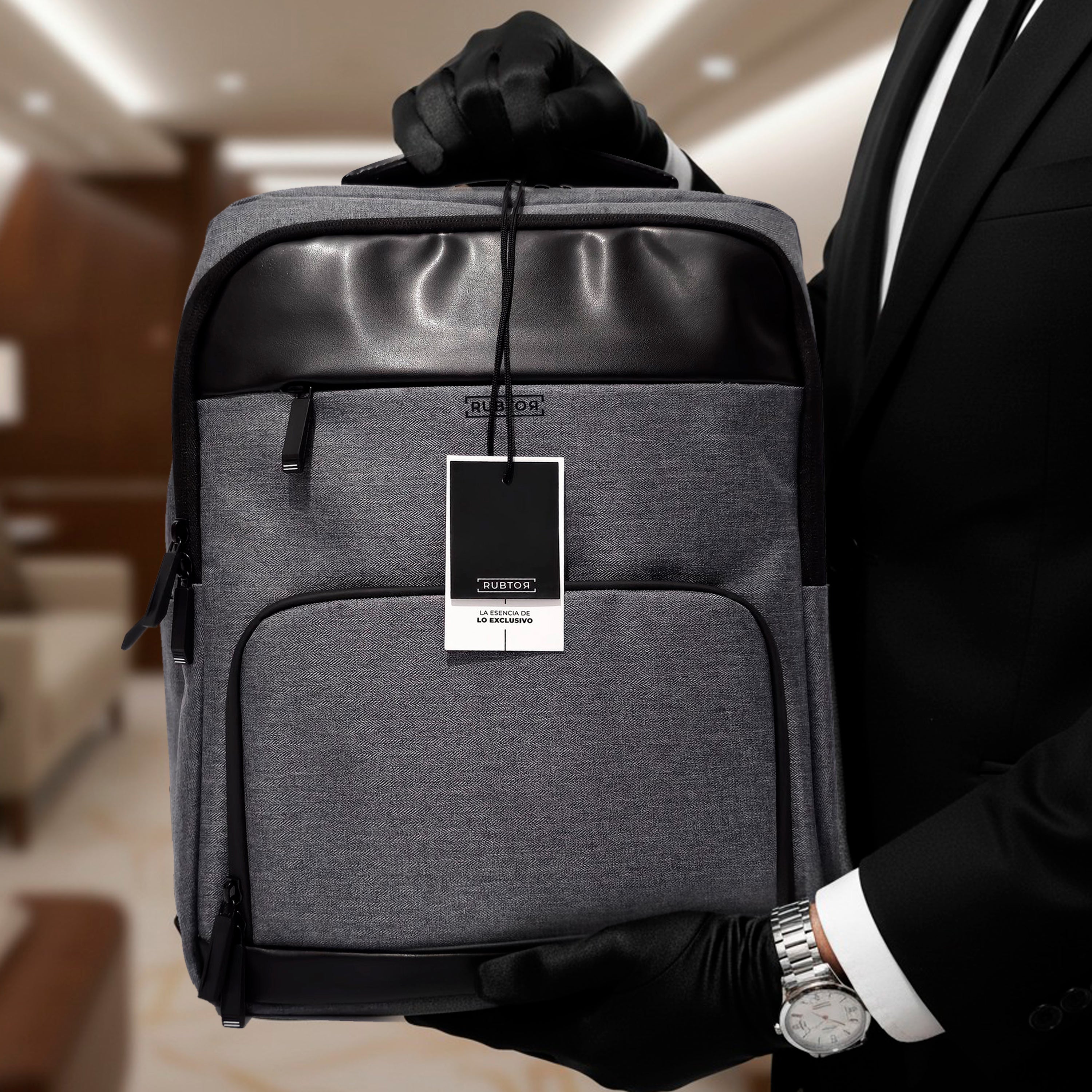 Morral Ejecutiva RUBTOR Gray Pora | minimalista unisex