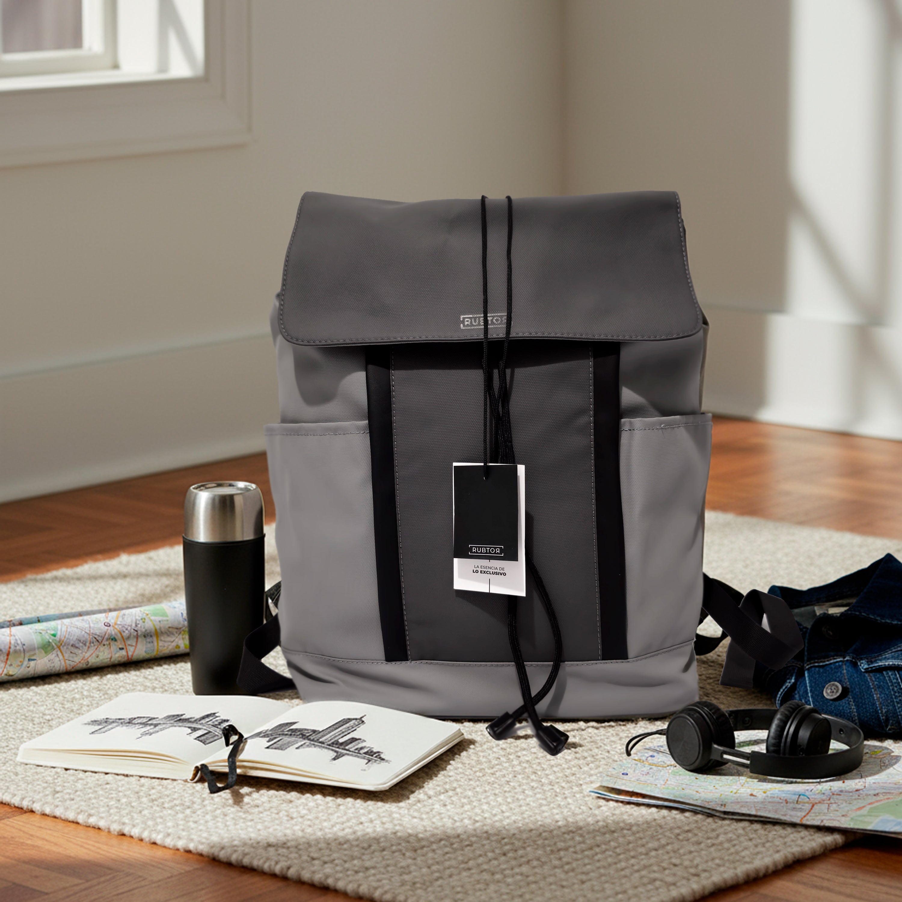 Morral Casual RUBTOR Gray Port | minimalista unisex