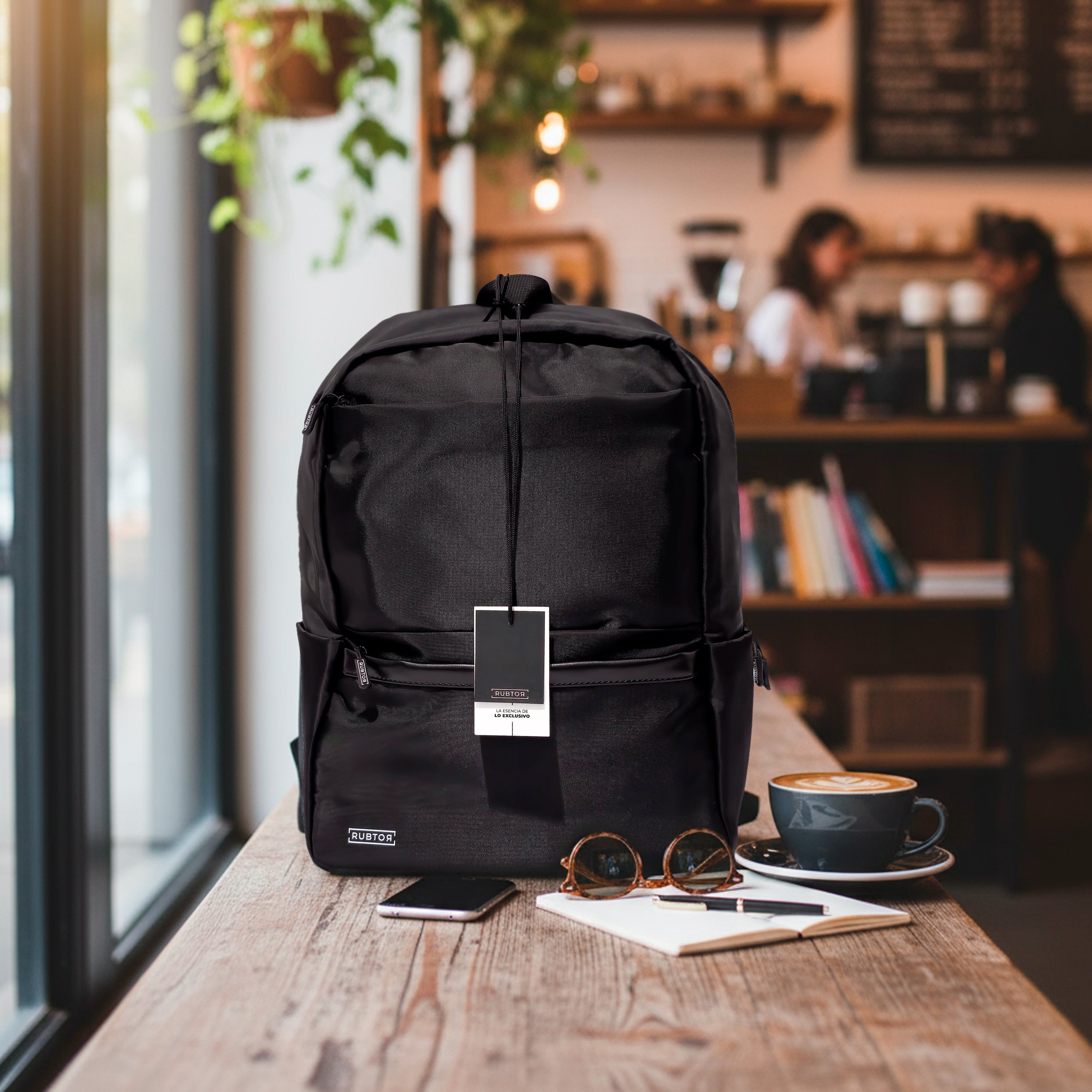 Morral Casual RUBTOR Black Pora | minimalista unisex