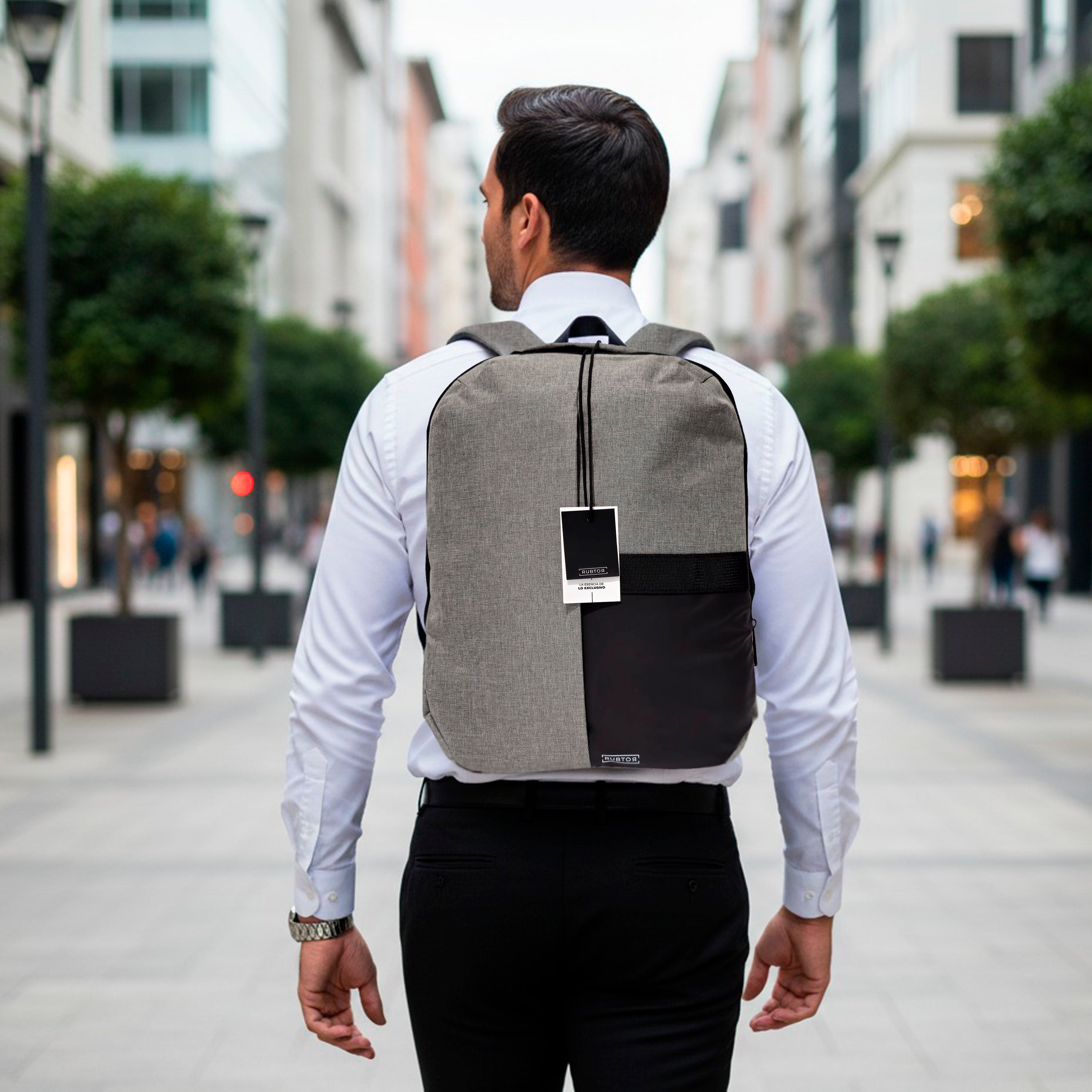 Morral Casual RUBTOR Gray Vora | minimalista unisex
