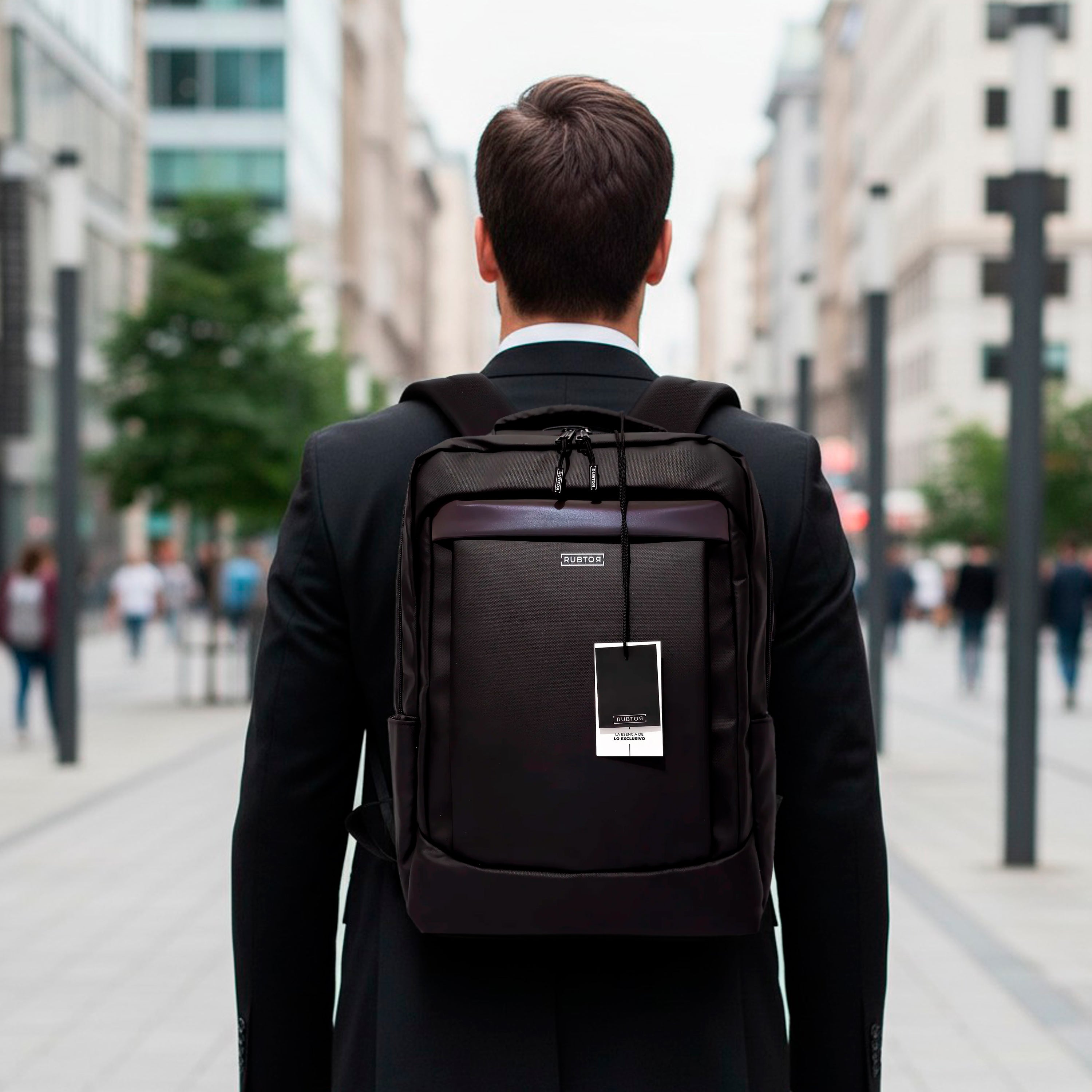 Morral Casual RUBTOR Black Vort | minimalista unisex