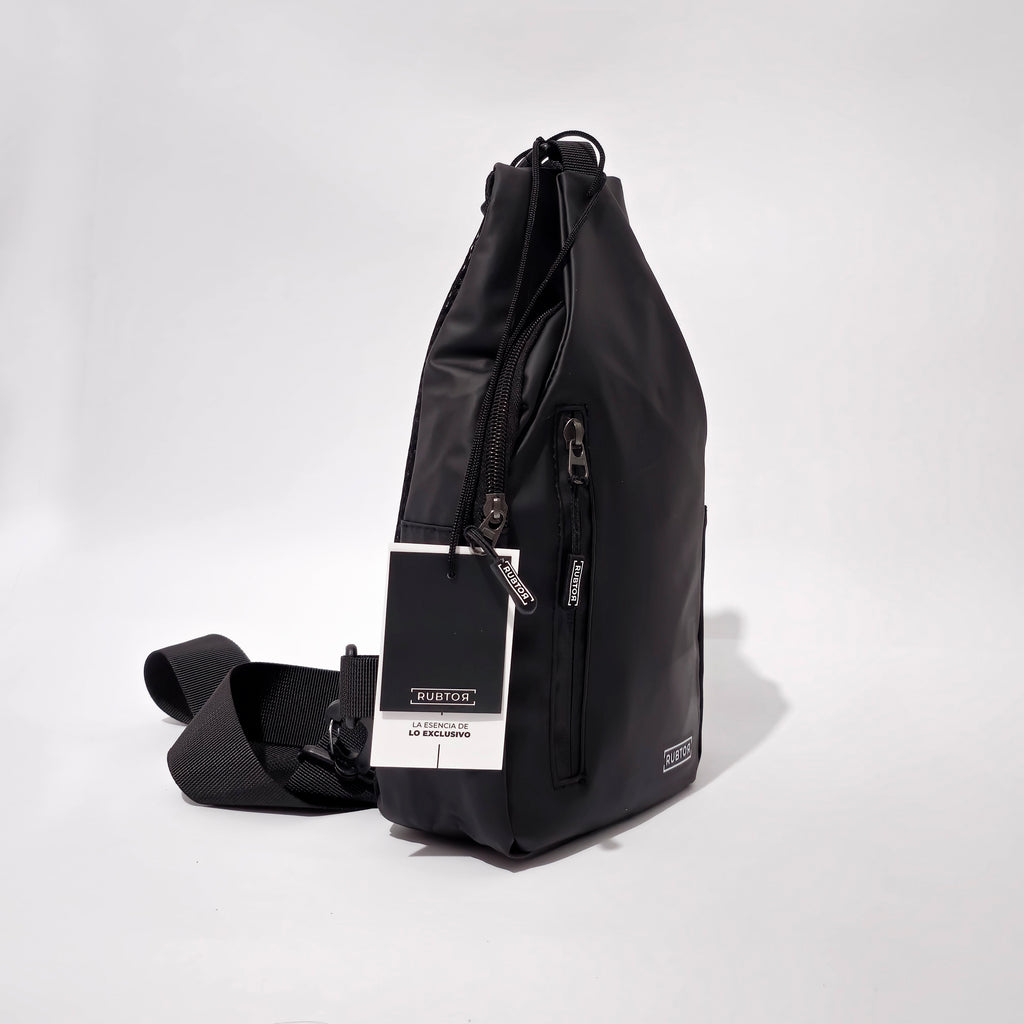 Bandolera RUBTOR Black | minimalista unisex resistente a salpicaduras