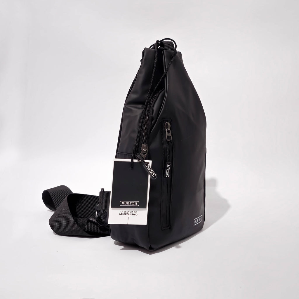 Bandolera RUBTOR Black | minimalista unisex resistente a salpicaduras - RUBTOR