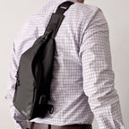 Bandolera RUBTOR Black | minimalista unisex resistente a salpicaduras - RUBTOR