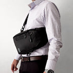 Bandolera RUBTOR Black | minimalista unisex resistente a salpicaduras - RUBTOR