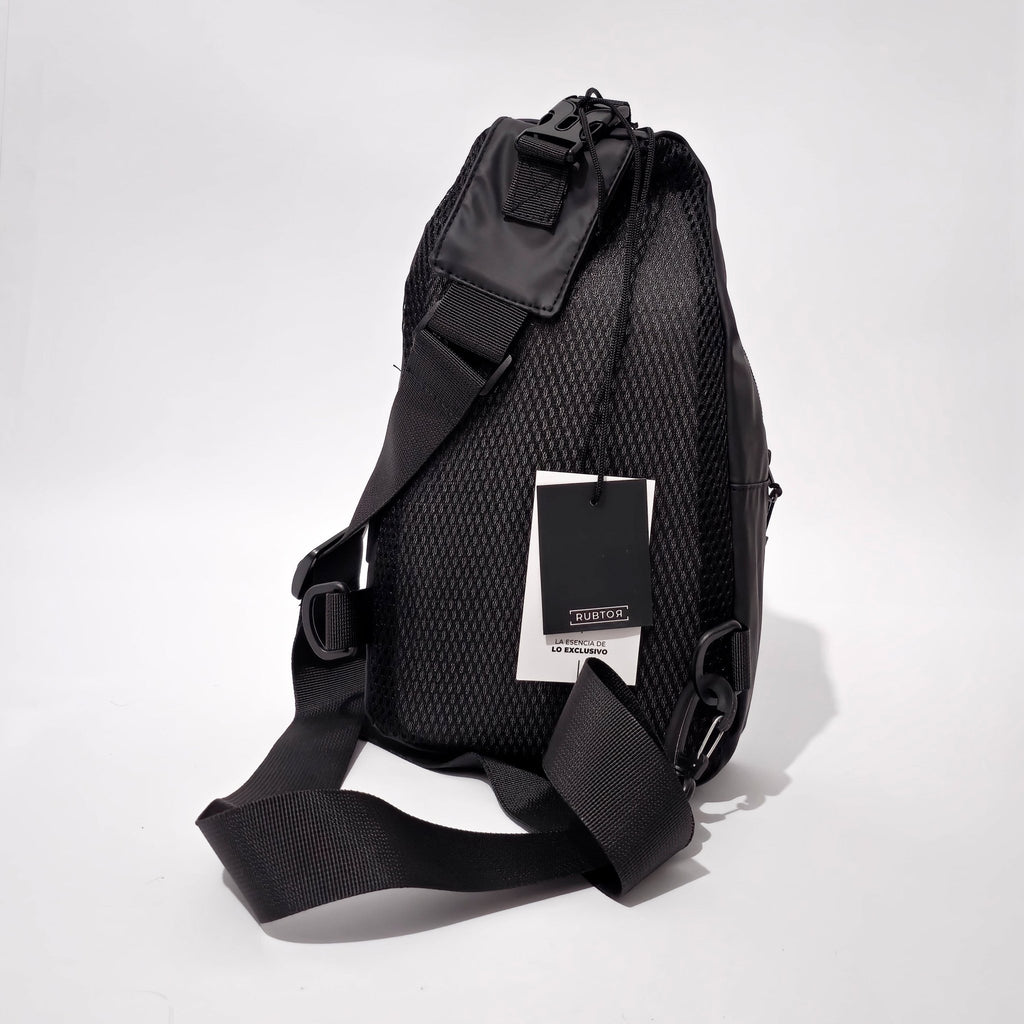 Bandolera RUBTOR Black | minimalista unisex resistente a salpicaduras - RUBTOR