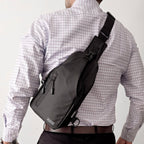 Bandolera RUBTOR Black | minimalista unisex resistente a salpicaduras - RUBTOR