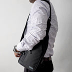 Bandolera RUBTOR Black | minimalista unisex resistente a salpicaduras - RUBTOR