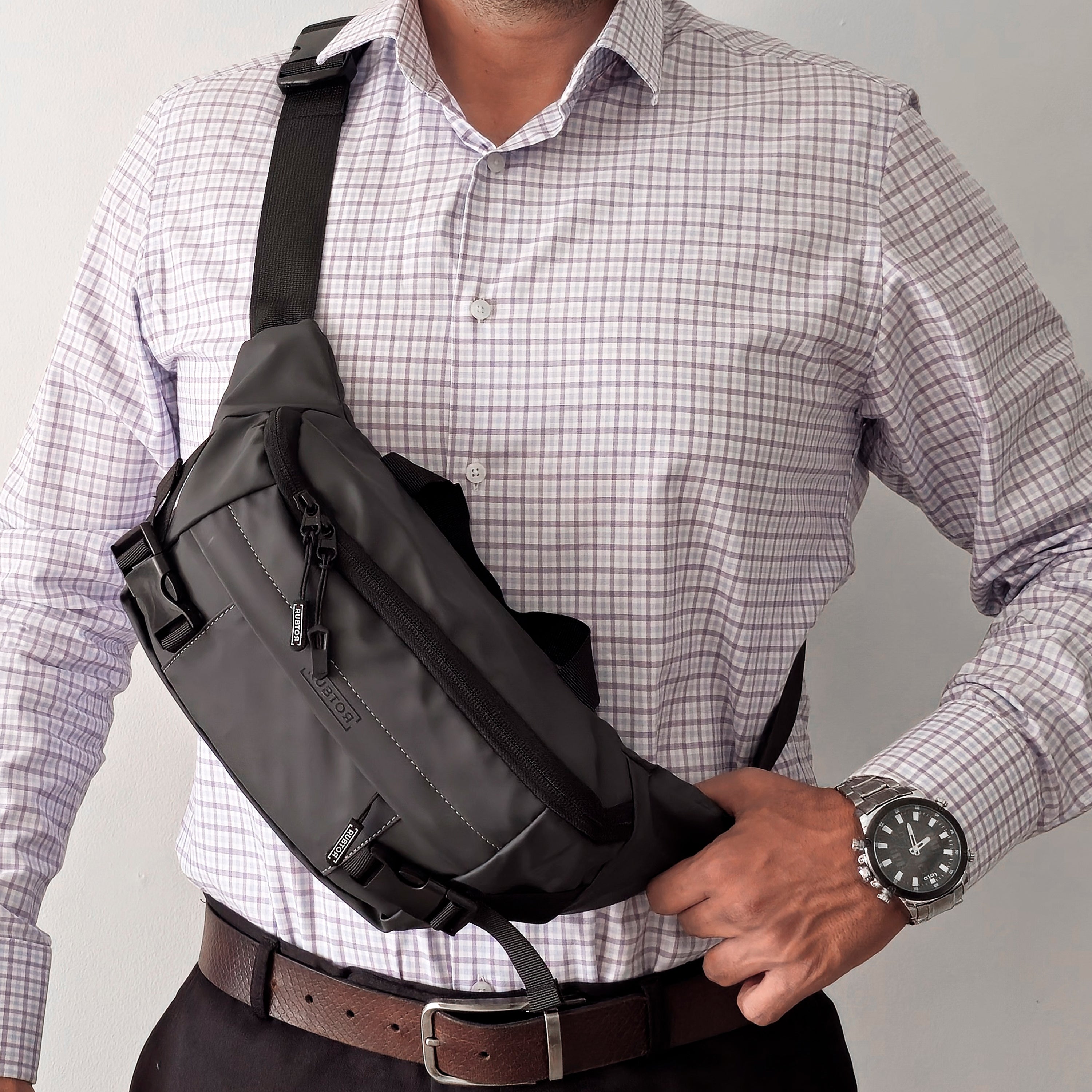 Canguro RUBTOR Gray |  urbana unisex resistente a salpicaduras