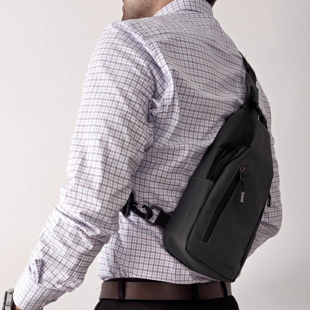 Bandolera RUBTOR Gray | minimalista unisex resistente a salpicaduras