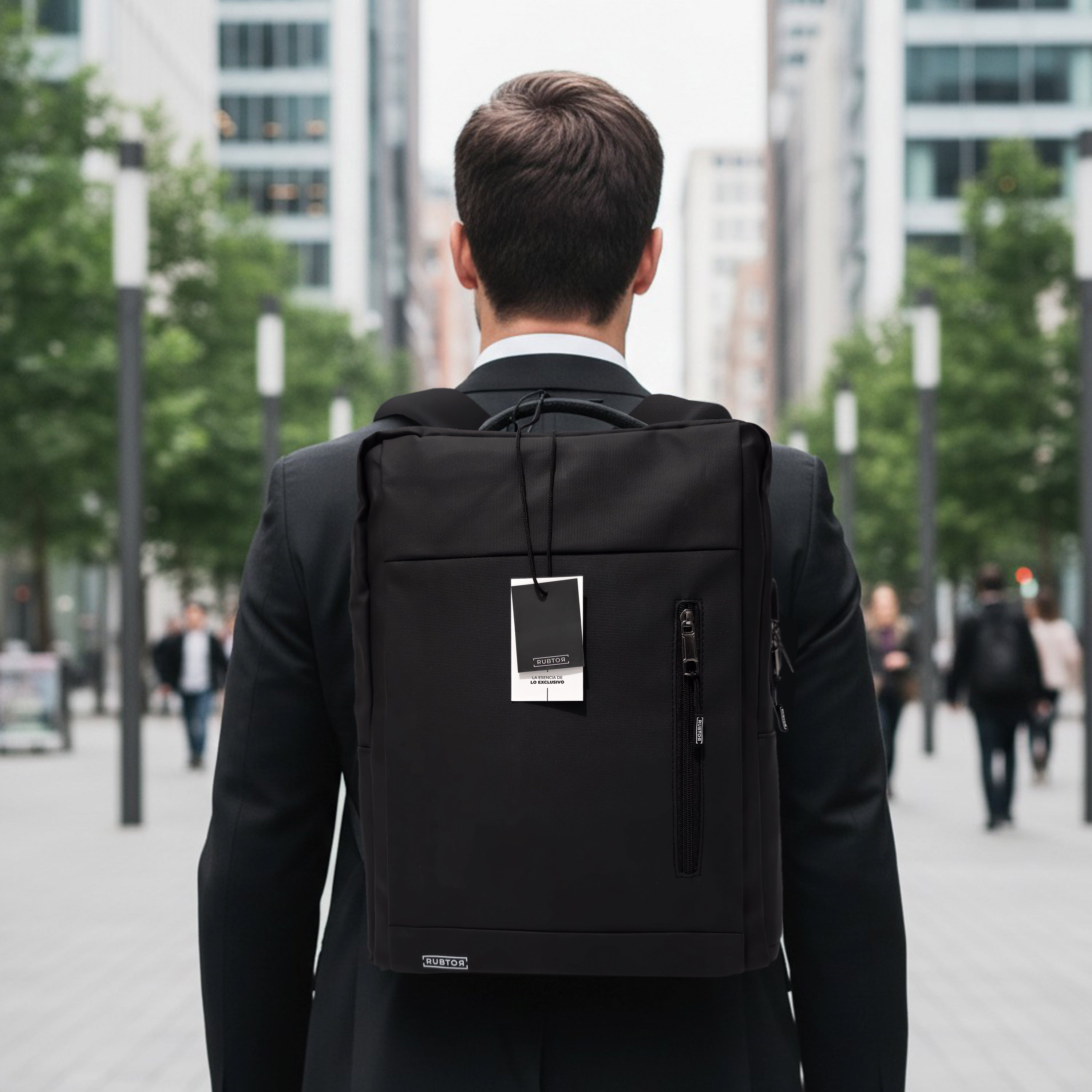 Morral Ejecutivo RUBTOR Black Port | minimalista unisex