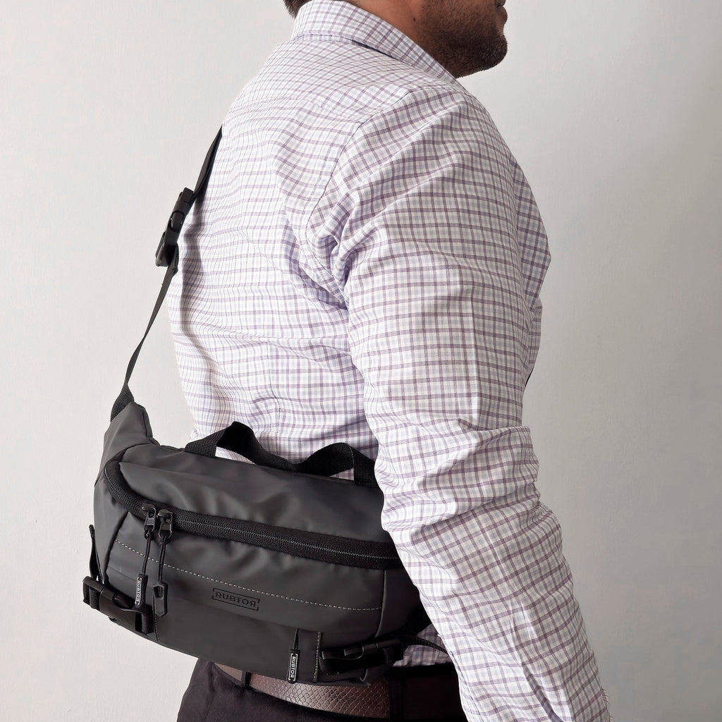 Canguro RUBTOR Gray | urbana unisex resistente a salpicaduras - RUBTOR