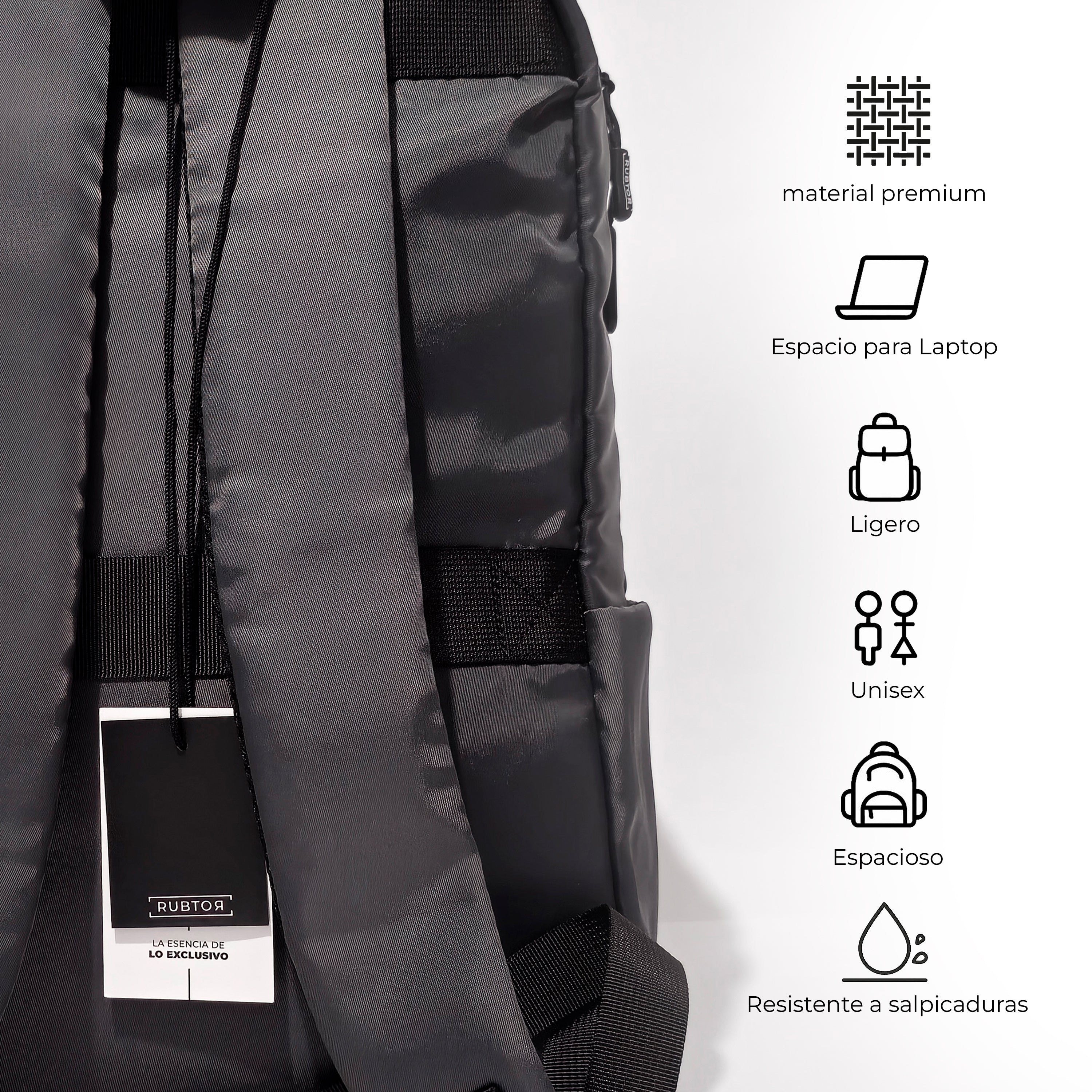 Morral Casual RUBTOR Gray Pora | minimalista unisex