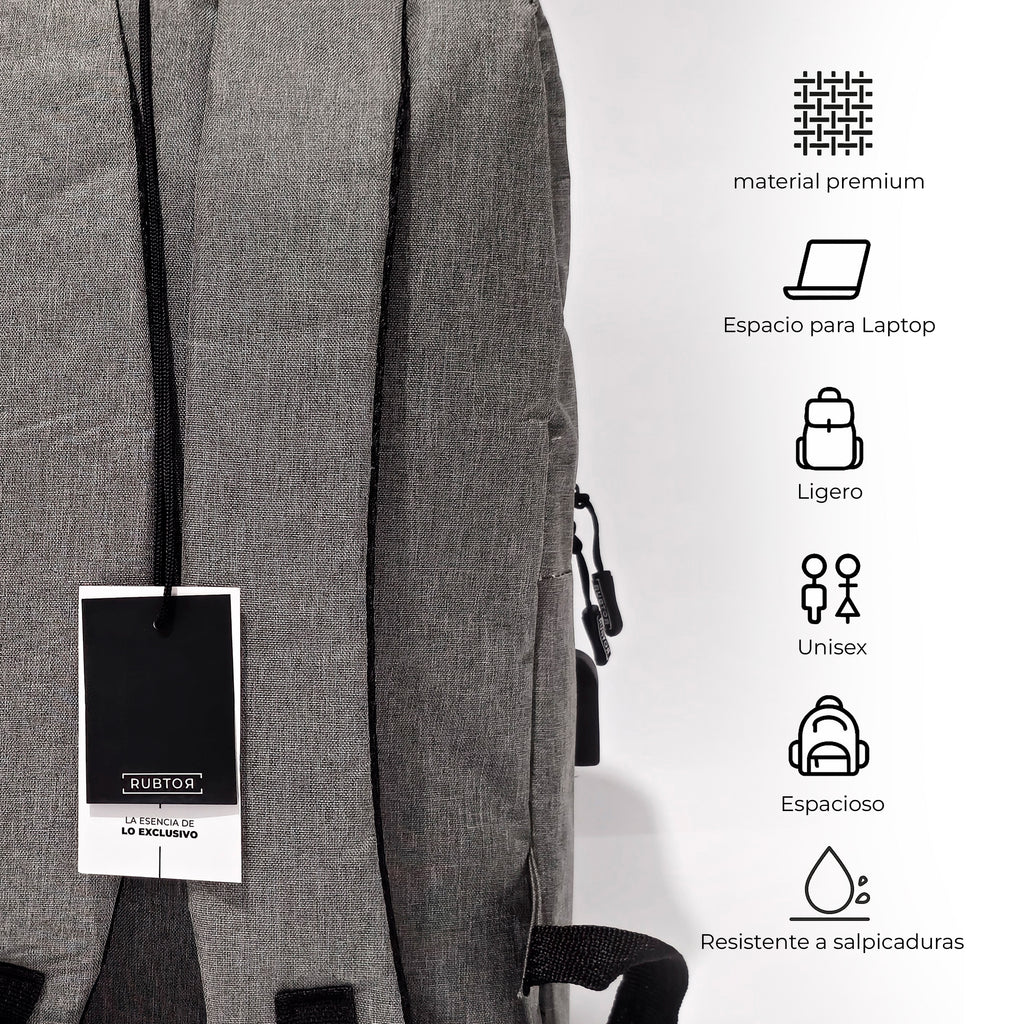 Morral Ejecutiva RUBTOR Gray Vort | minimalista unisex
