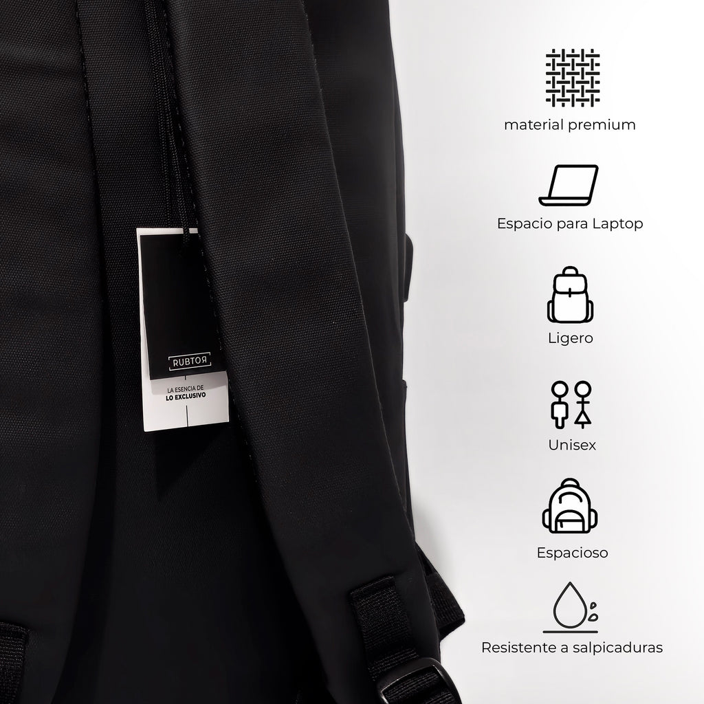 Morral Ejecutivo RUBTOR Black Port | minimalista unisex