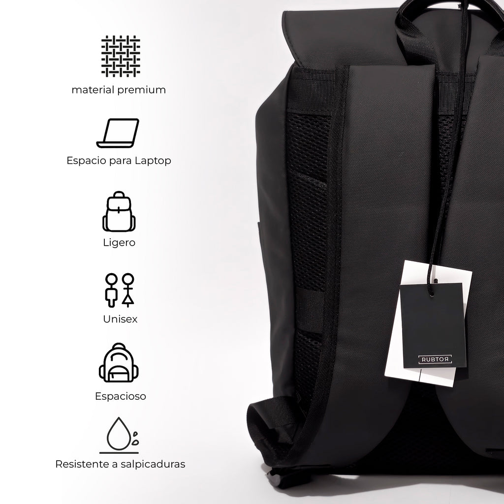 Morral Casual RUBTOR Black Port | minimalista unisex