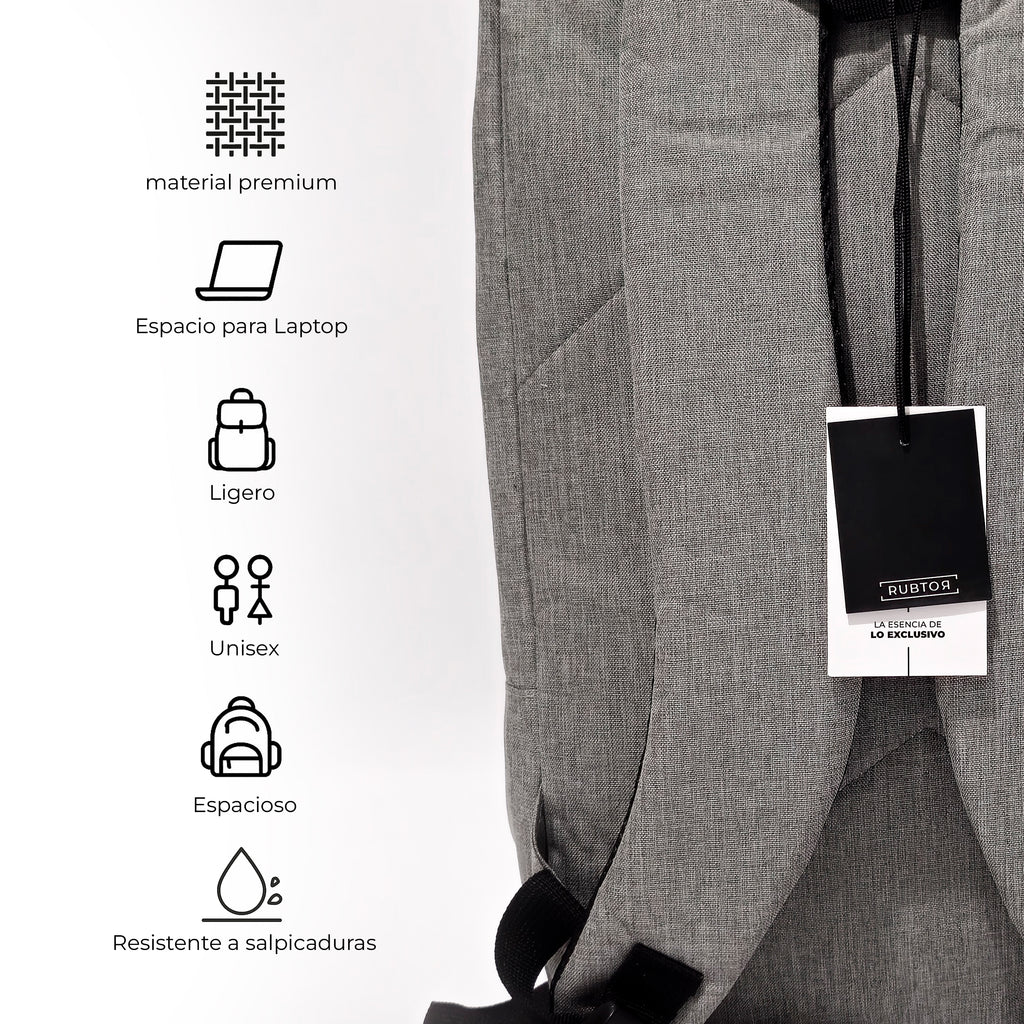 Morral Casual RUBTOR Gray Vora | minimalista unisex