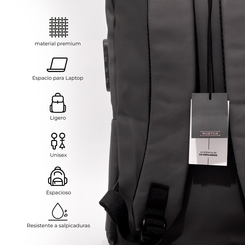 Morral Ejecutivo RUBTOR Gray Port | minimalista unisex
