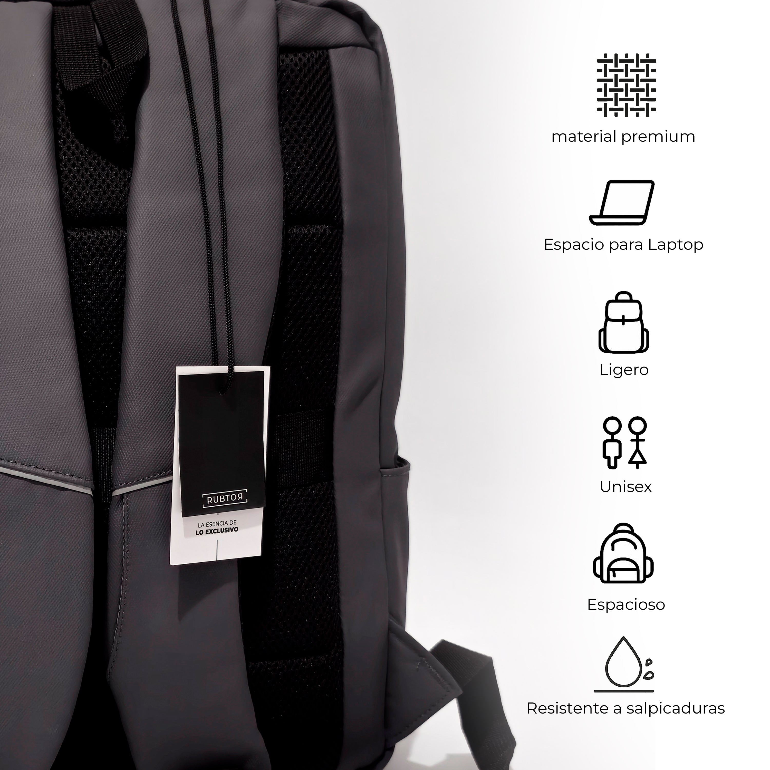 Morral Casual RUBTOR Gray Vort | minimalista unisex