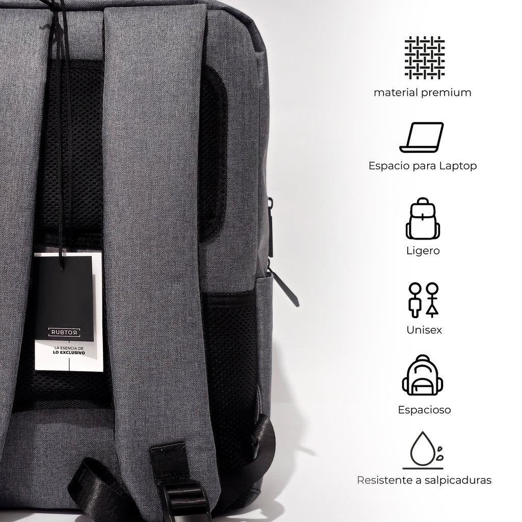 Morral Ejecutiva RUBTOR Gray Pora | minimalista unisex