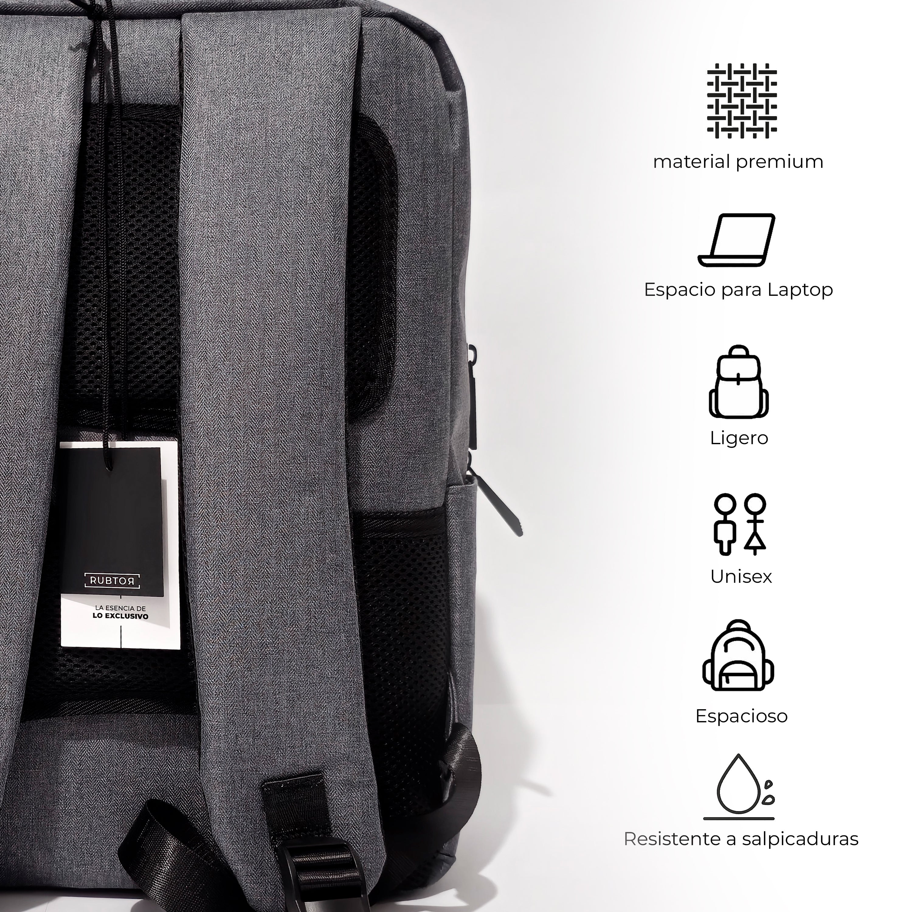 Morral Ejecutiva RUBTOR Gray Pora | minimalista unisex