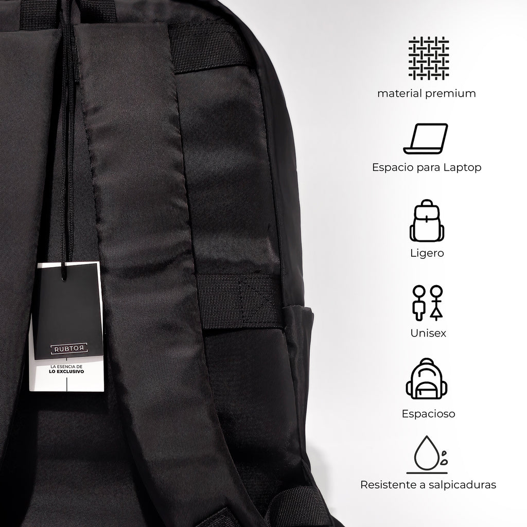 Morral Casual RUBTOR Black Pora | minimalista unisex