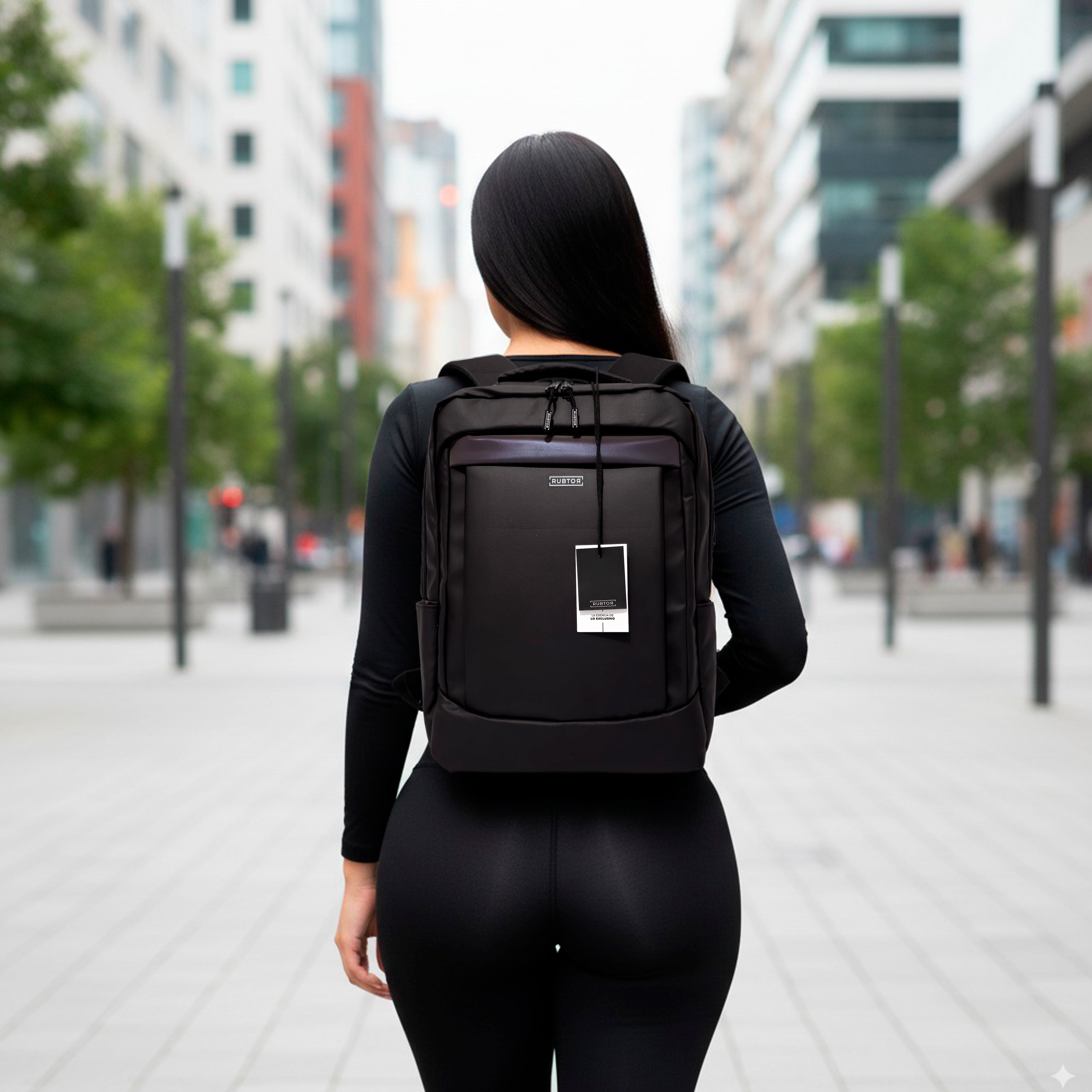 Morral Casual RUBTOR Black Vort | minimalista unisex