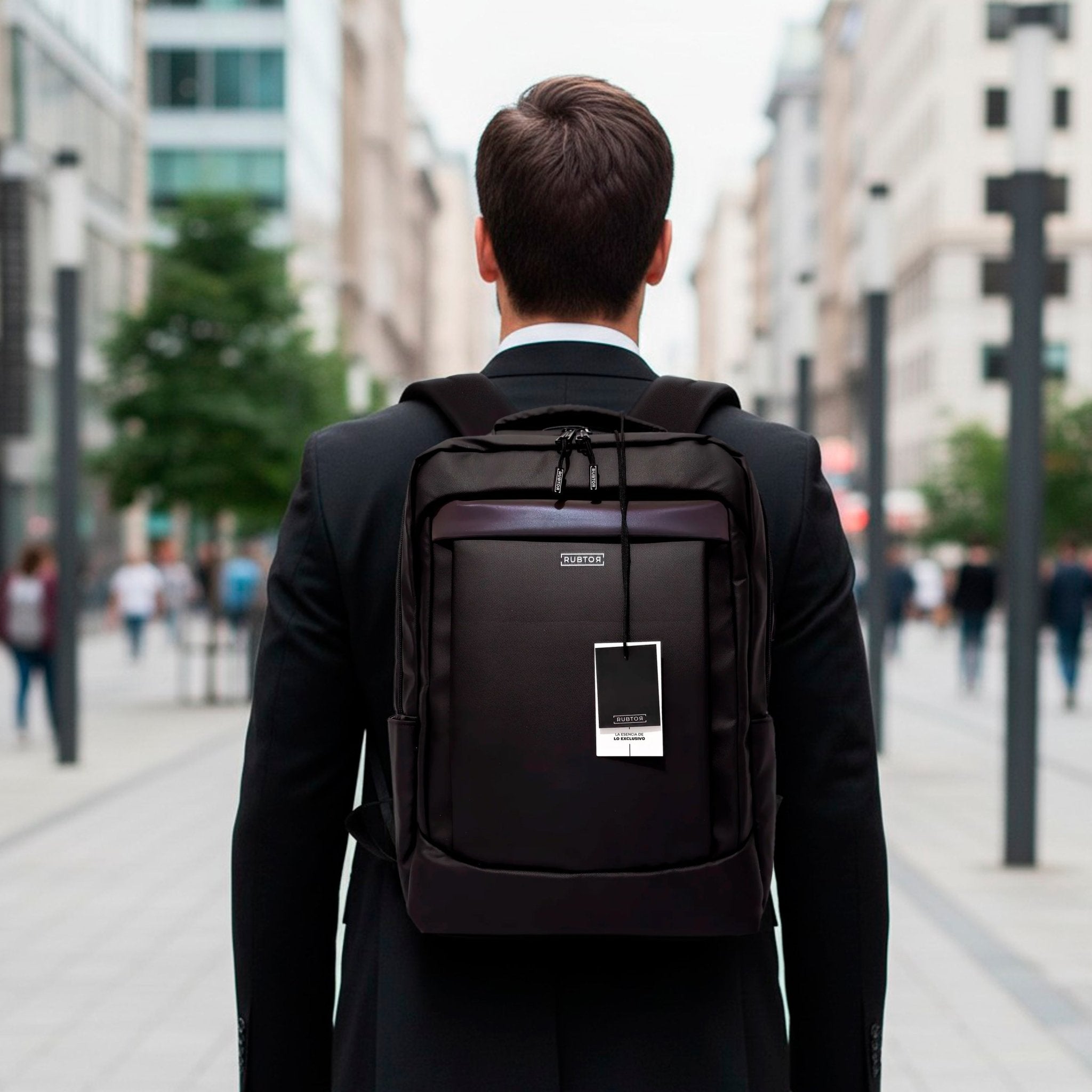Morral Casual RUBTOR Black Vort | minimalista unisex - RUBTOR