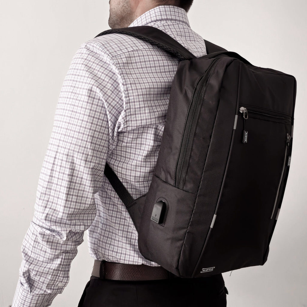 Morral Ejecutiva RUBTOR Black Vort | minimalista unisex - RUBTOR