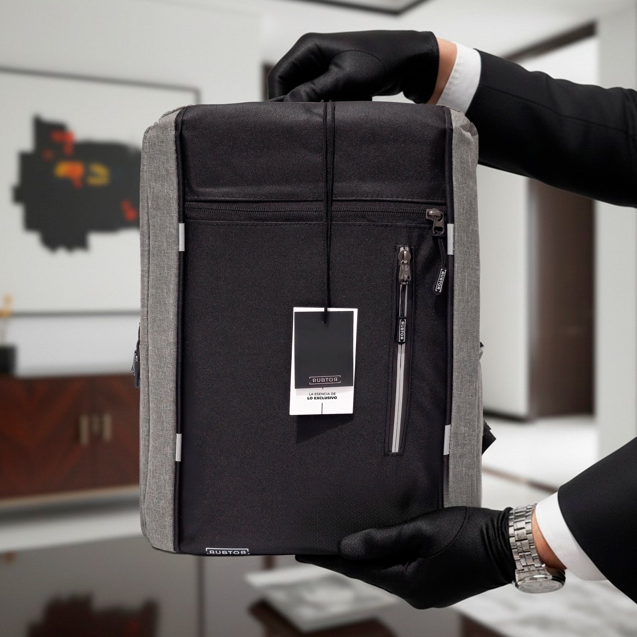 Morral Ejecutiva RUBTOR Gray Vort | minimalista unisex - RUBTOR