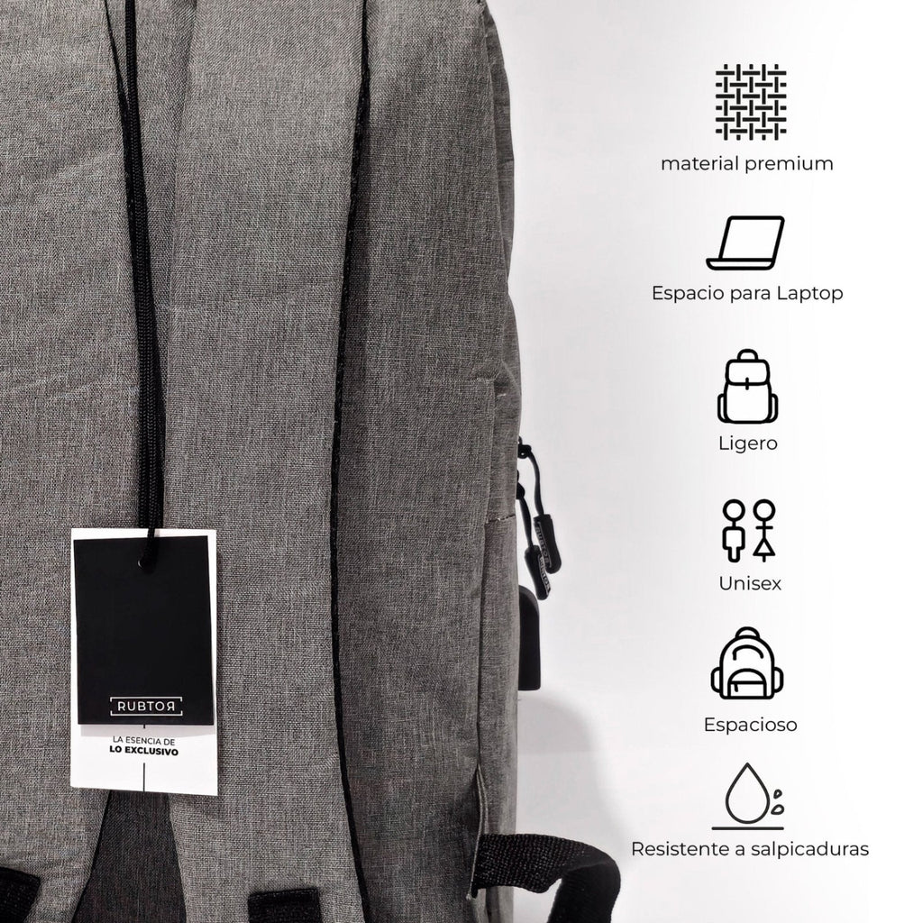 Morral Ejecutiva RUBTOR Gray Vort | minimalista unisex - RUBTOR