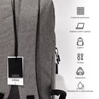 Morral Ejecutiva RUBTOR Gray Vort | minimalista unisex - RUBTOR