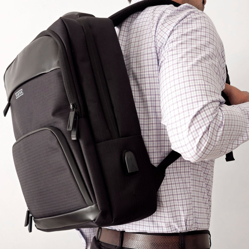 Morral Ejecutivo RUBTOR Black Pora | minimalista unisex - RUBTOR