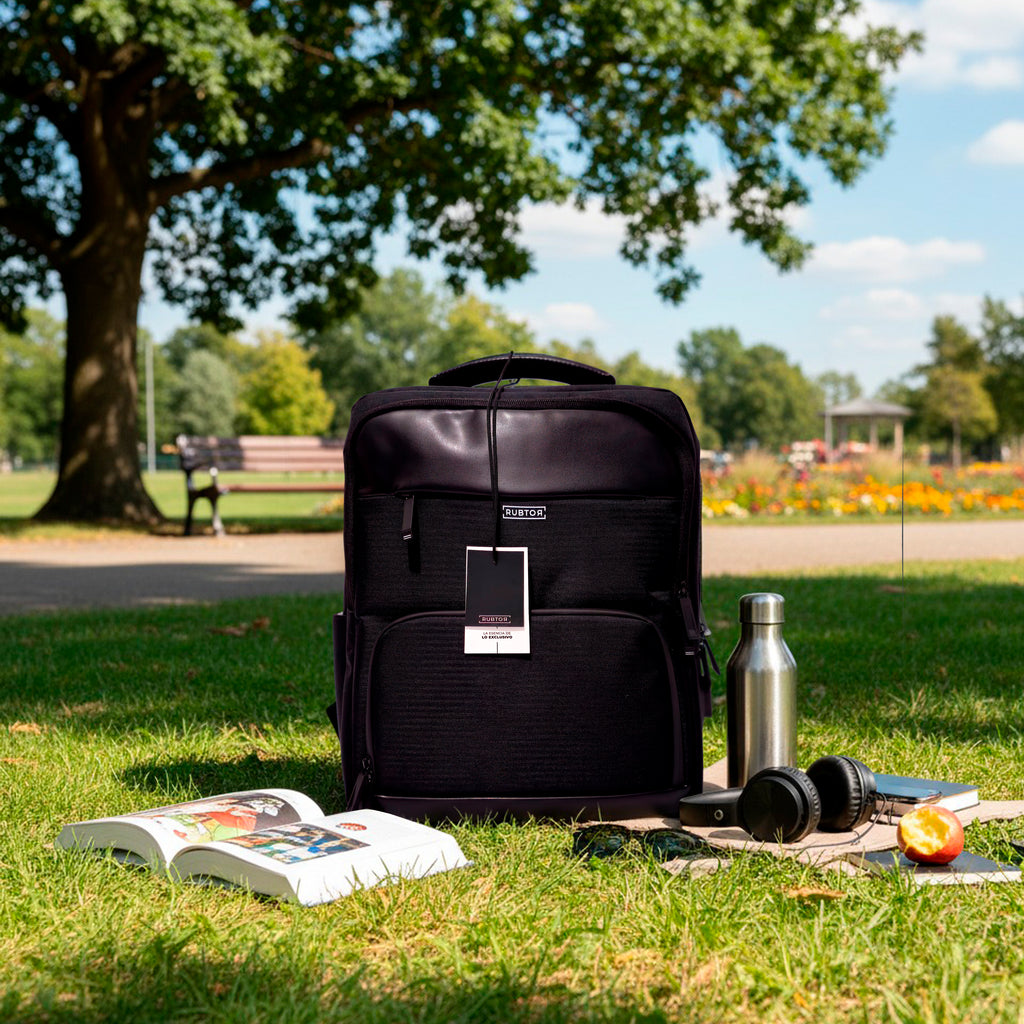 Morral Ejecutivo RUBTOR Black Pora | minimalista unisex