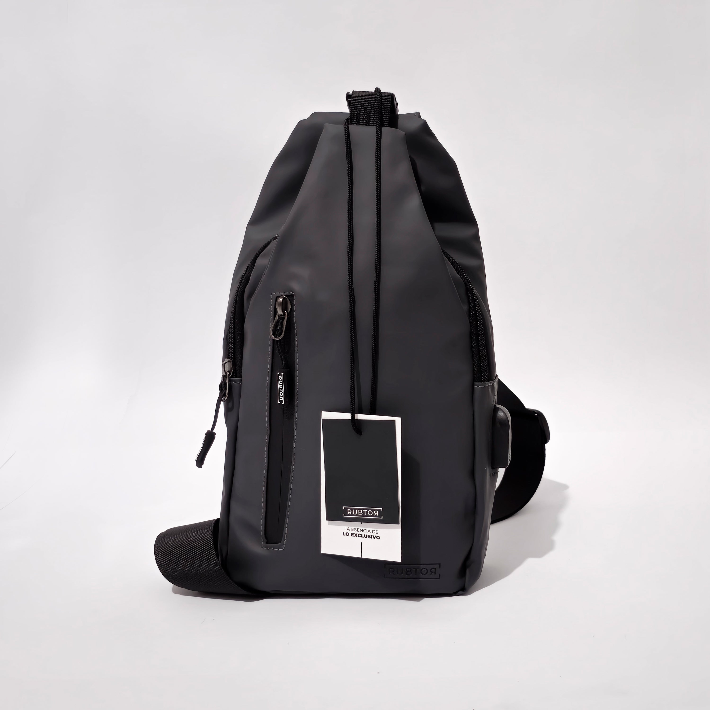 Bandolera RUBTOR Gray | minimalista unisex resistente a salpicaduras
