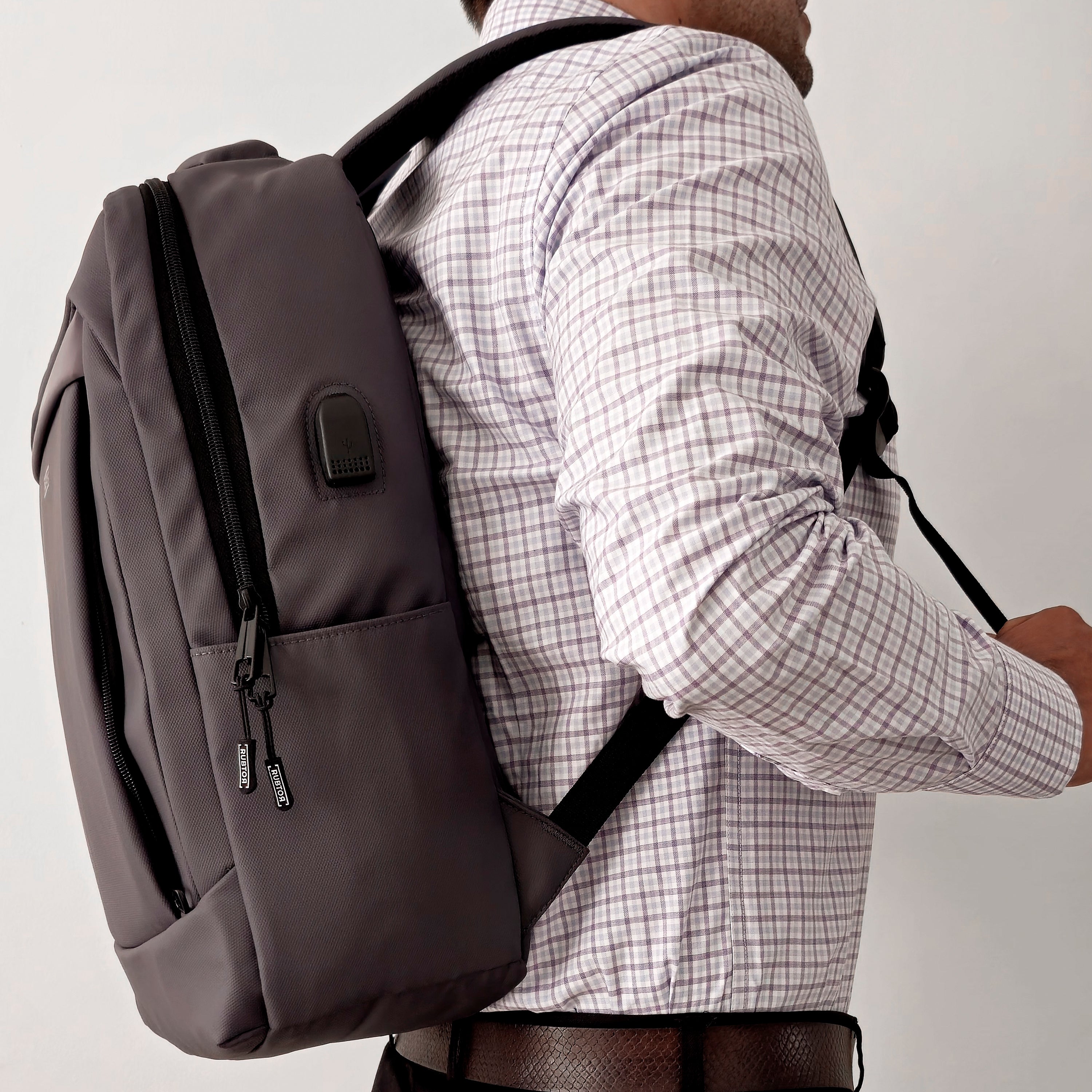 Morral Casual RUBTOR Gray Vort | minimalista unisex