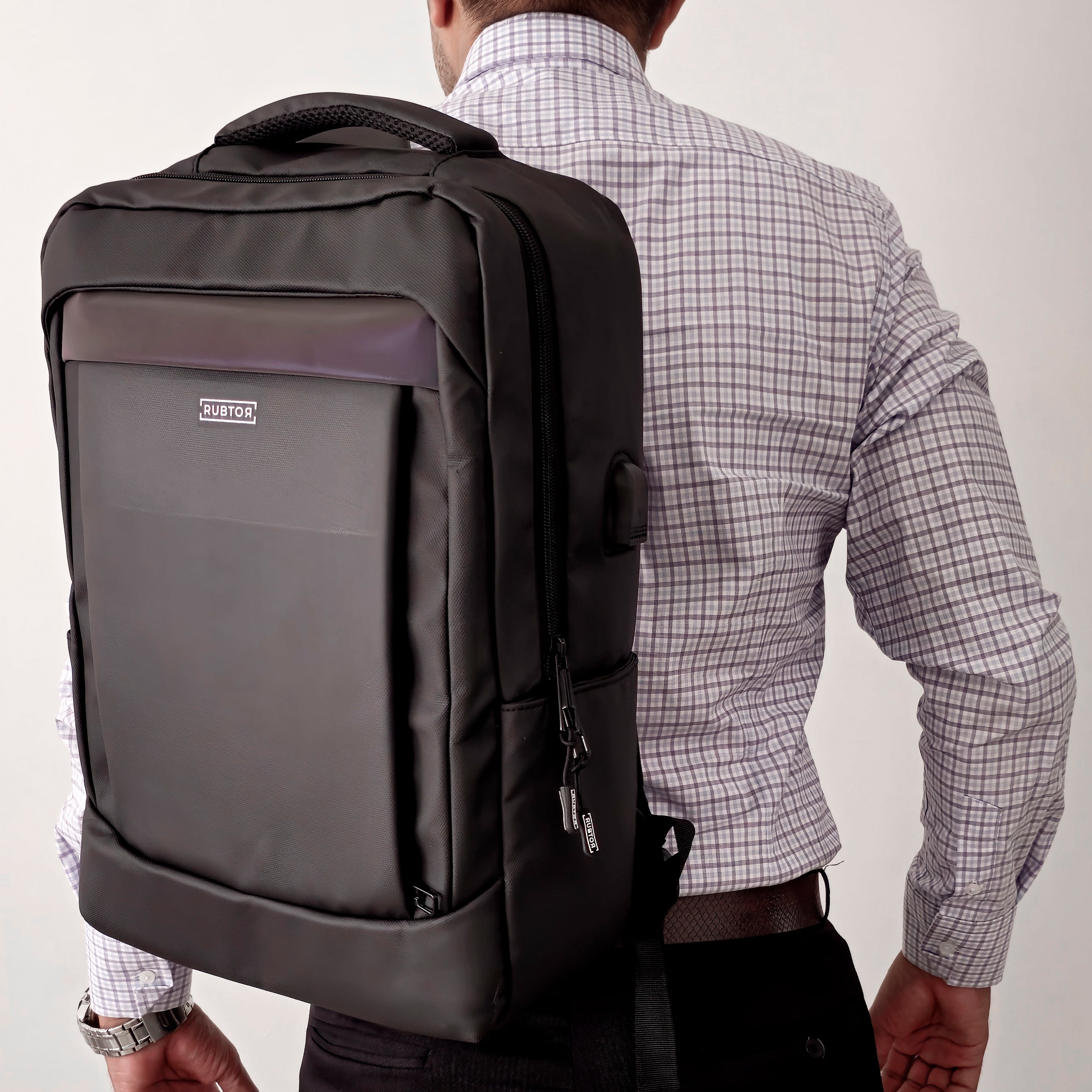 Morral Casual RUBTOR Black Vort | minimalista unisex