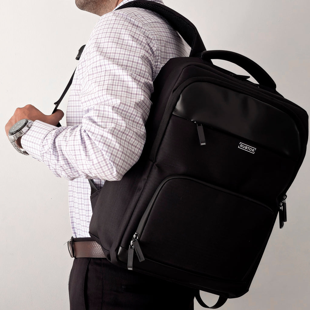 Morral Ejecutivo RUBTOR Black Pora | minimalista unisex