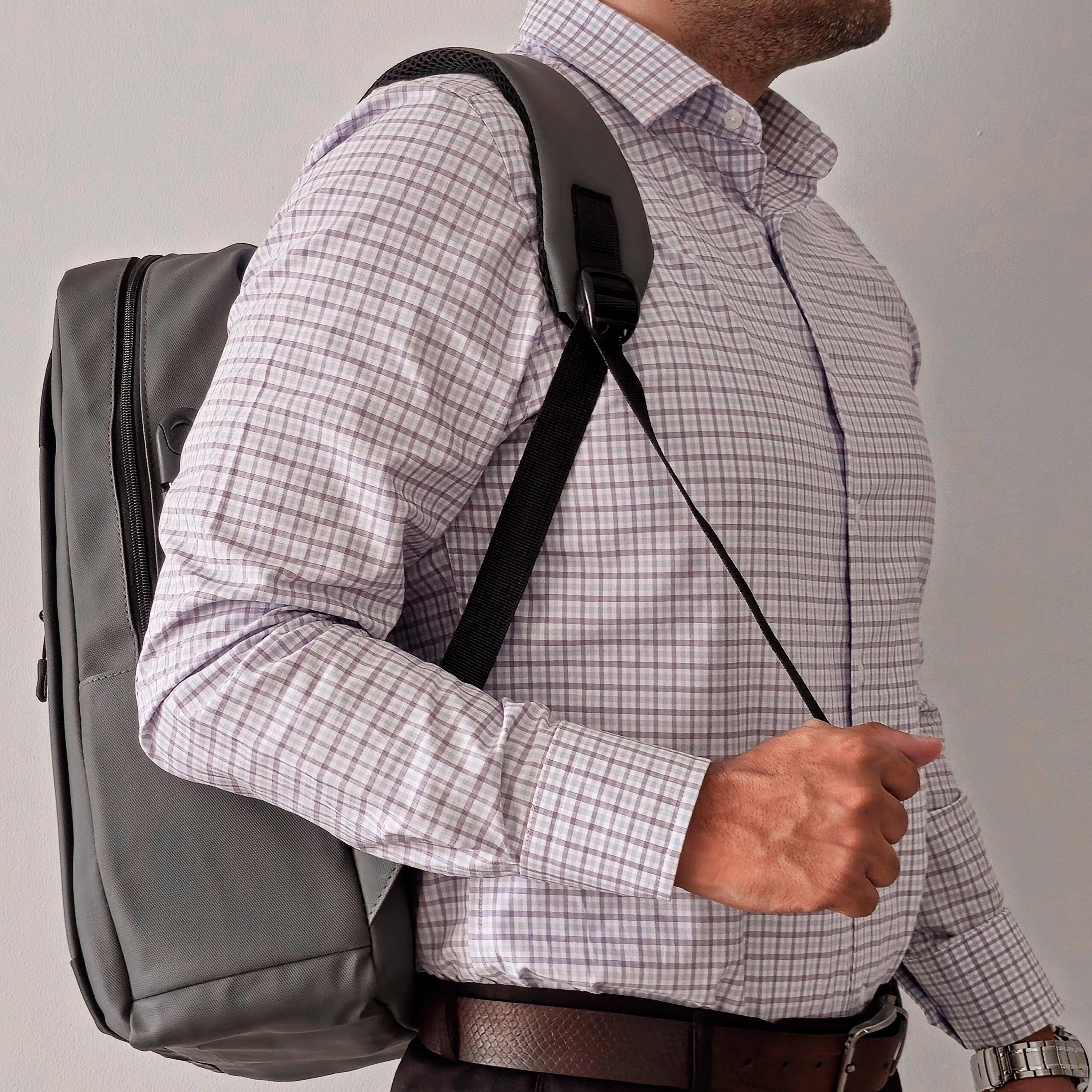 Morral Ejecutivo RUBTOR Gray Port | minimalista unisex