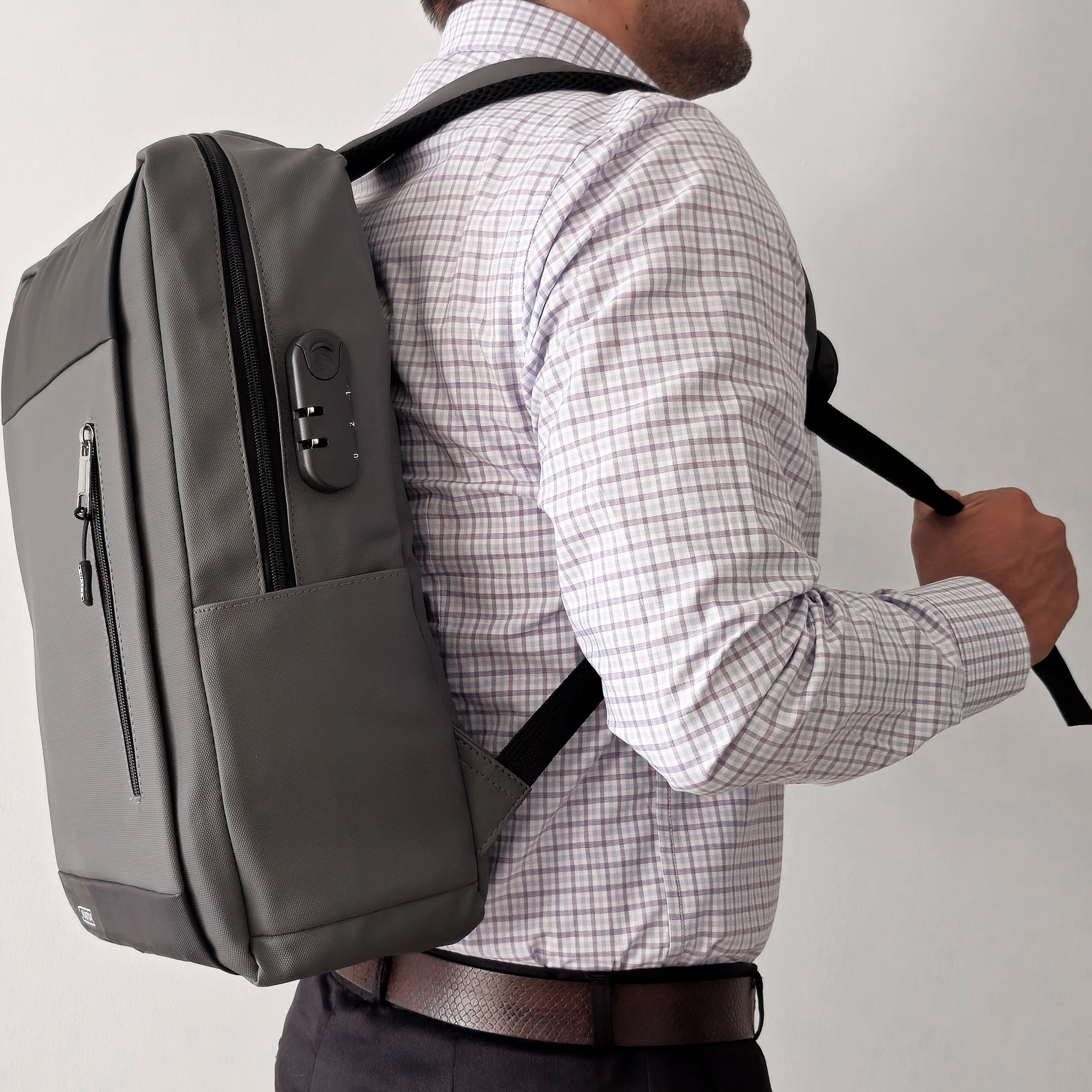 Morral Ejecutivo RUBTOR Gray Port | minimalista unisex