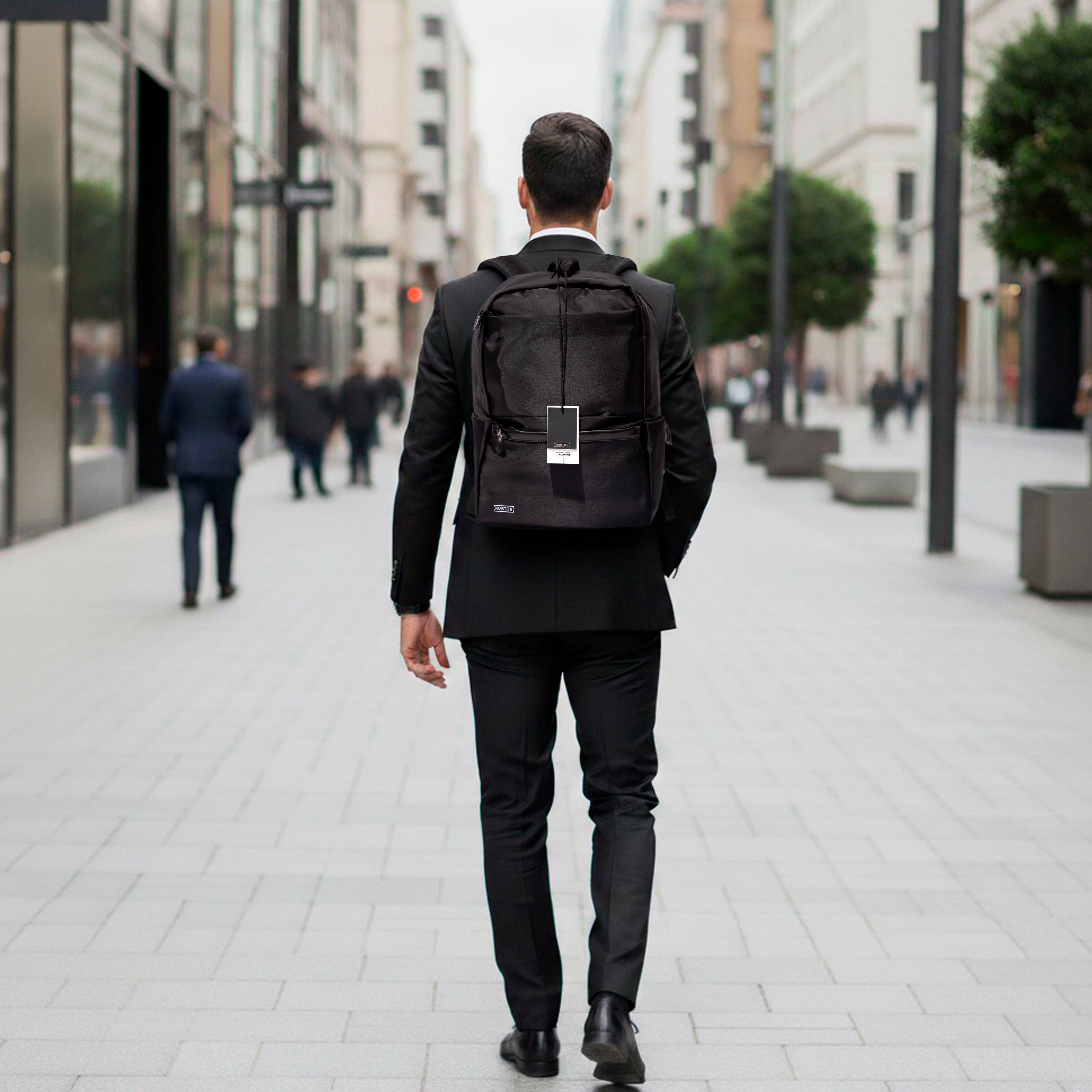 Morral Casual RUBTOR Black Pora | minimalista unisex