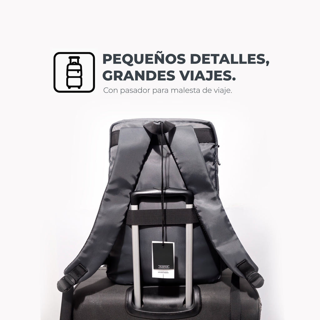 Morral Casual RUBTOR Black Pora | minimalista unisex